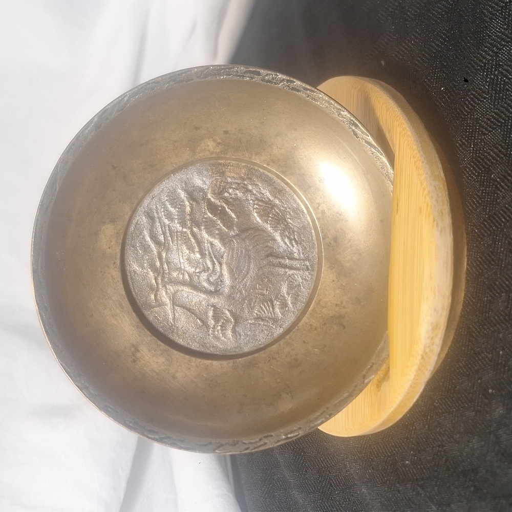1960's Ornate Korean Brass Plate